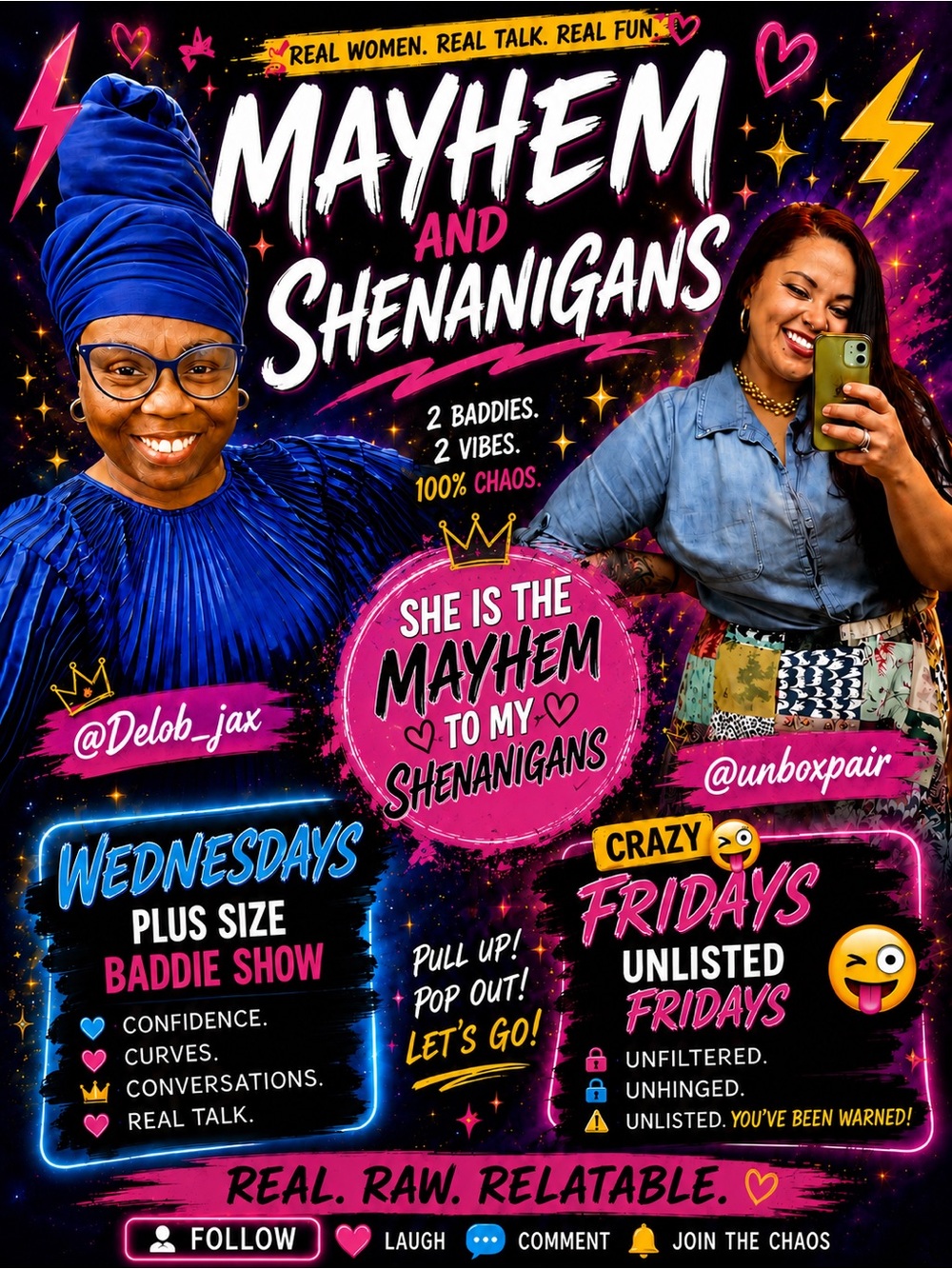 Mayhem & Shenanigans Live show